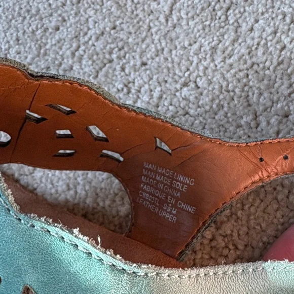 Cobb Hill by New Balance Teal and Brown Sandals - Picture 2 of 5
